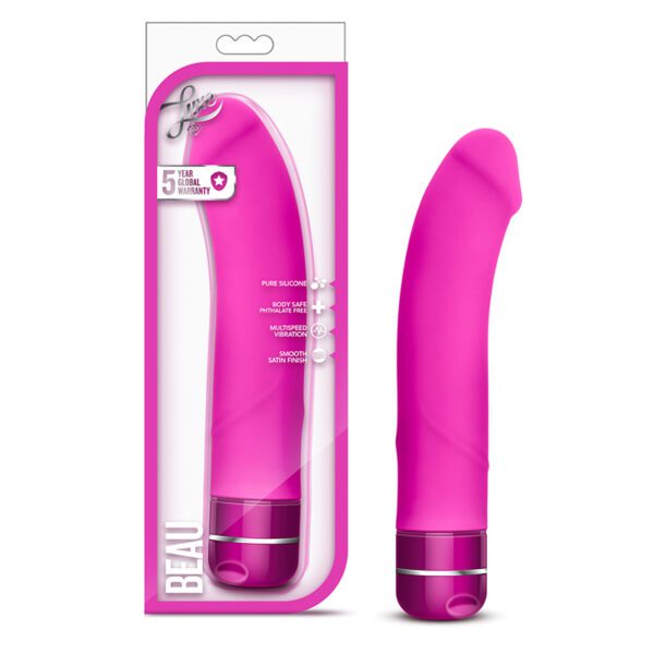 Blush Luxe Beau Silicone G-Spot Vibrator Pink